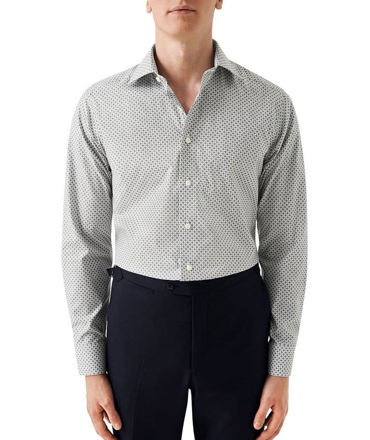 Contemporary-Fit Medallion Cotton-Tencel Dress Shirt image 1