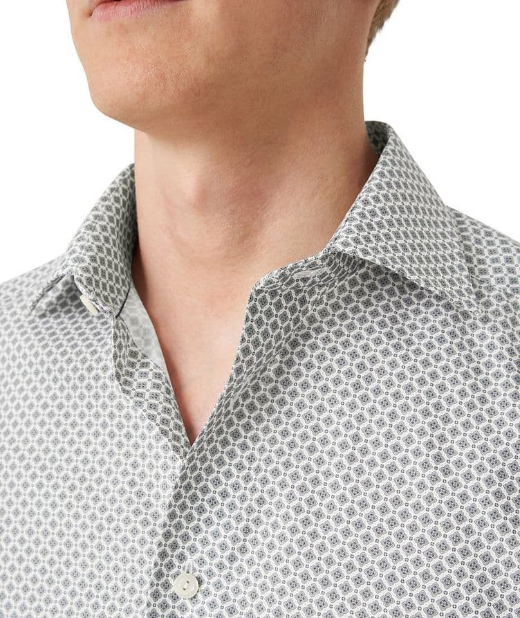 Contemporary-Fit Medallion Cotton-Tencel Dress Shirt image 3