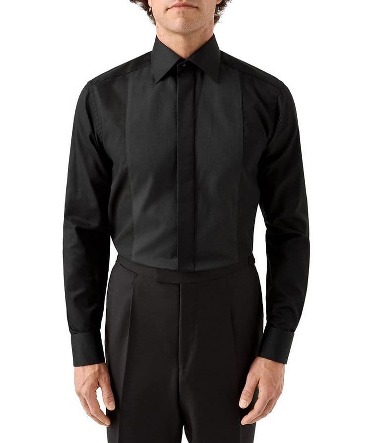 Pleated Bib Front Tuxedo Shirt image 1