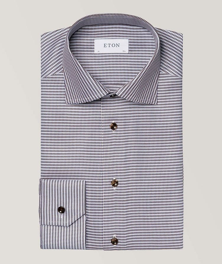 Contemporary-Fit Houndstooth Signature Twill Shirt image 0