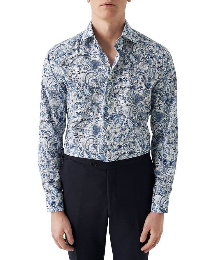 Contemporary-Fit Paisley Dress Shirt image 1