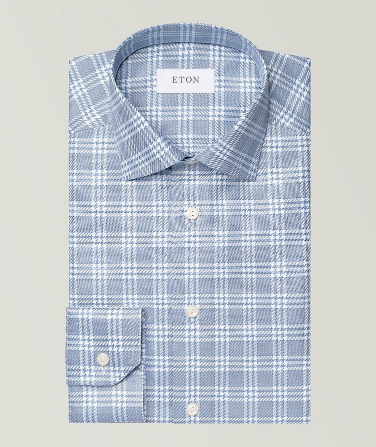 Slim-Fit Check King Cotton Twill Shirt image 0