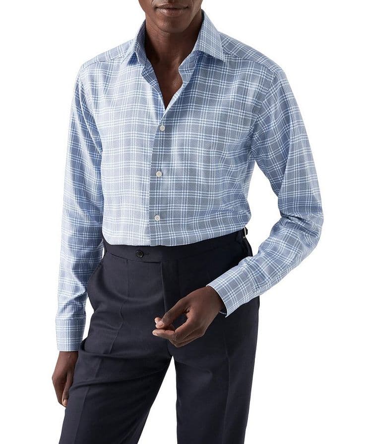 Slim-Fit Check King Cotton Twill Shirt image 1