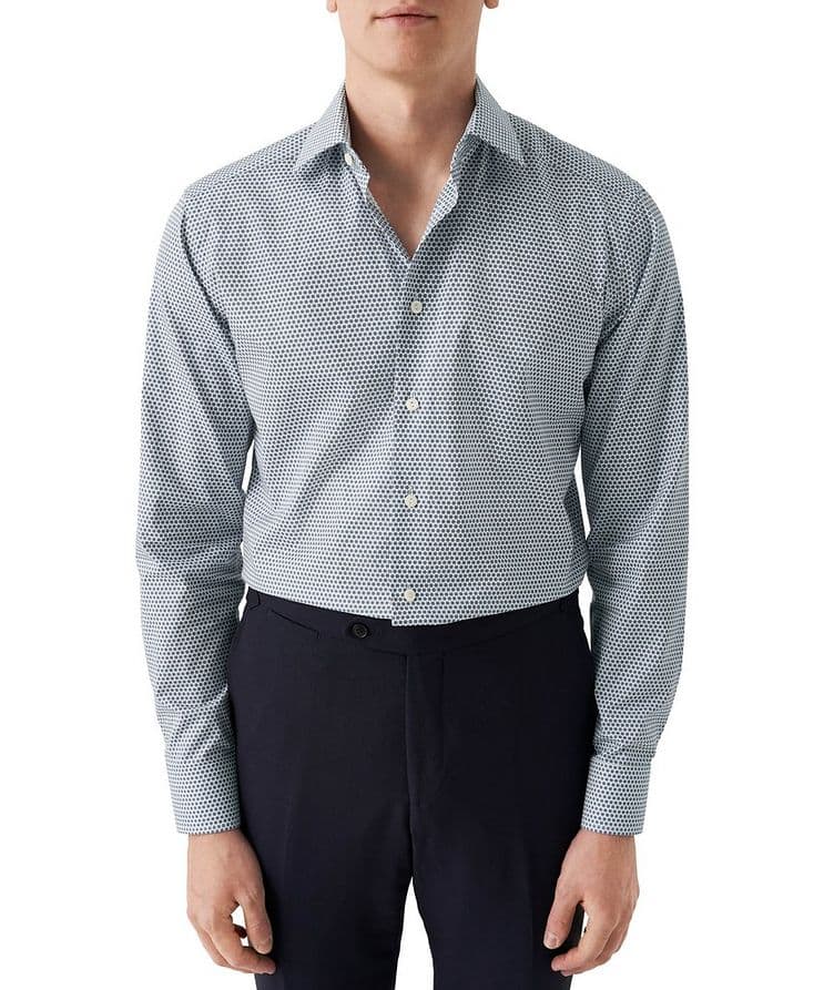 Contemporary-Fit Micro-Floral Signature Twill Shirt image 1