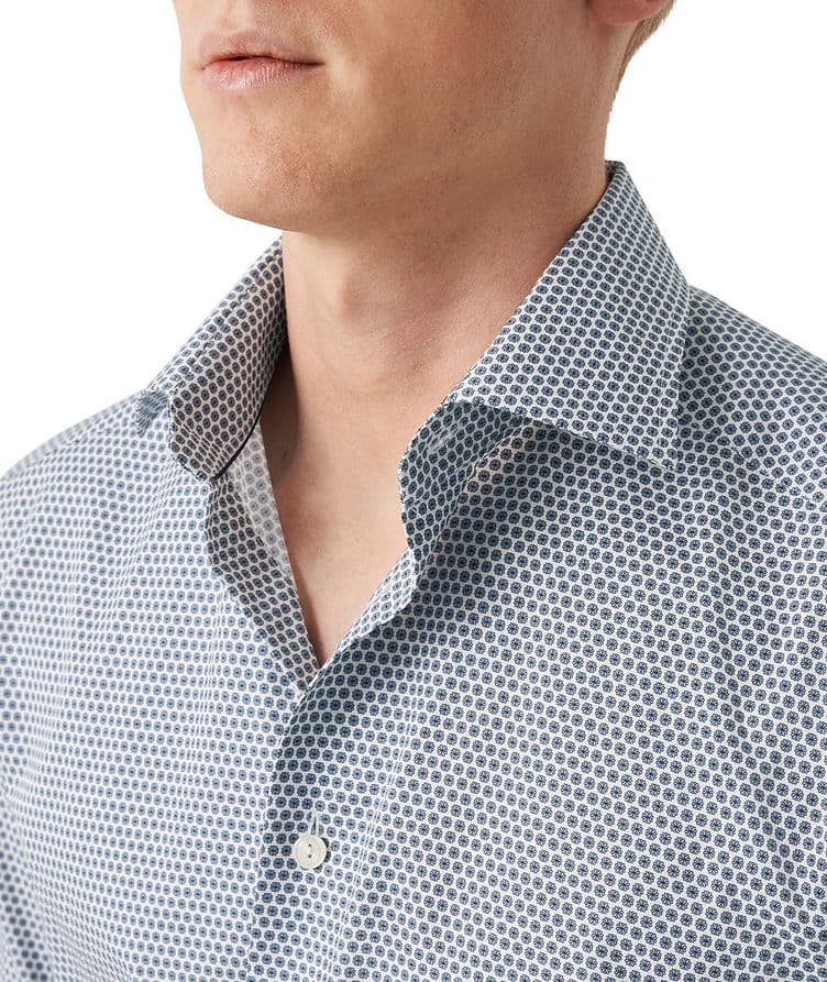 Contemporary-Fit Micro-Floral Signature Twill Shirt image 3