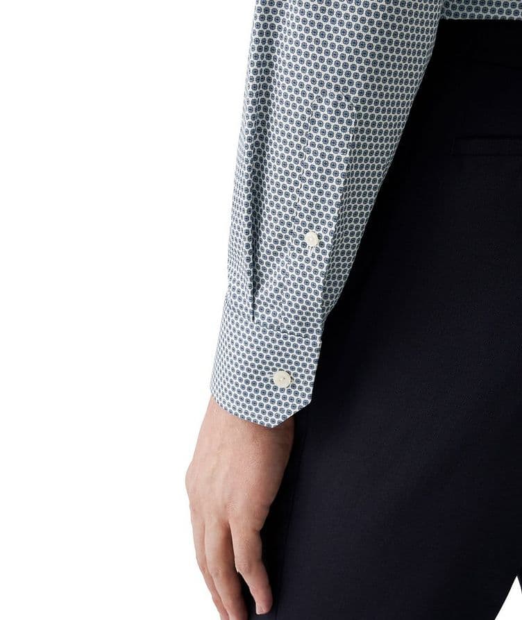 Contemporary-Fit Micro-Floral Signature Twill Shirt image 4