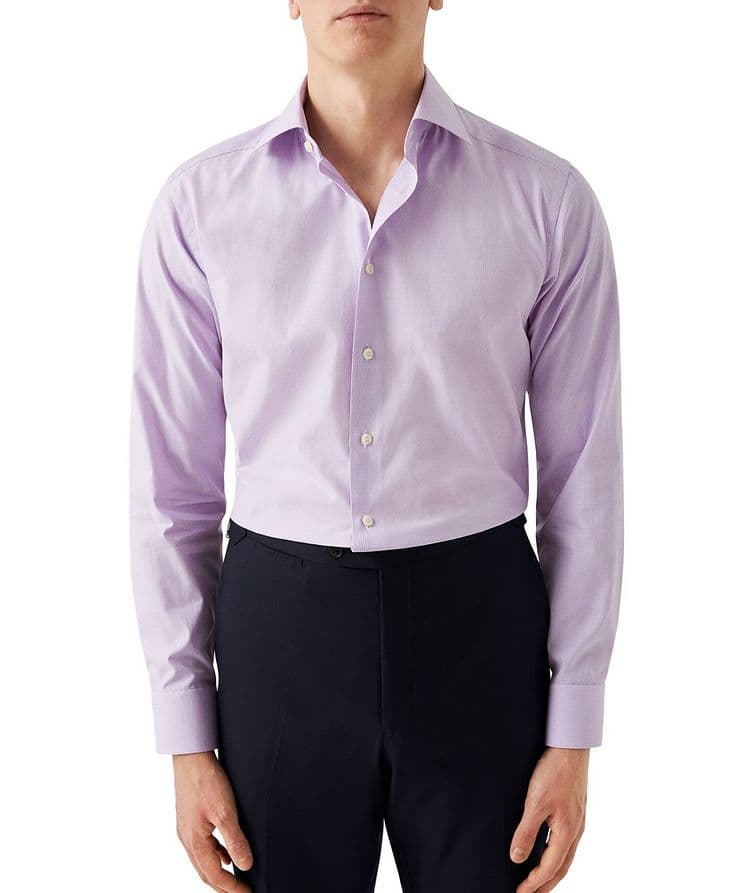 Contemporary-Fit Micro-Check Signature Twill Shirt image 1