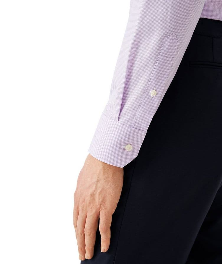 Contemporary-Fit Micro-Check Signature Twill Shirt image 4