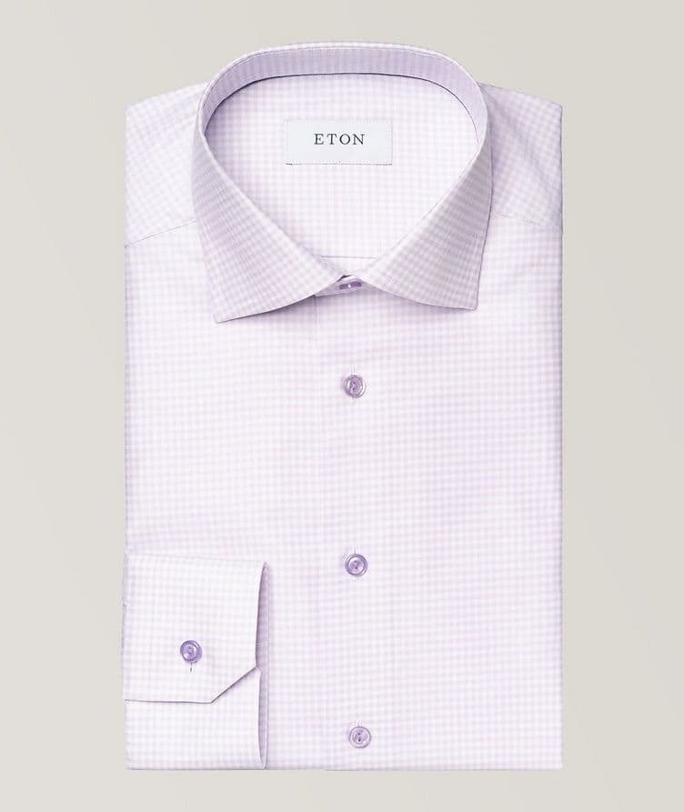 Check Lyocell-Blend Dress Shirt  image 0