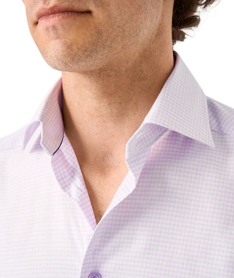 Check Lyocell-Blend Dress Shirt  image 3