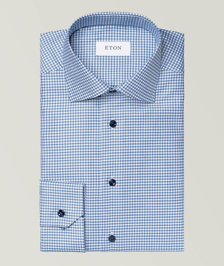 Check Tencel-Blend Dress Shirt  image 0