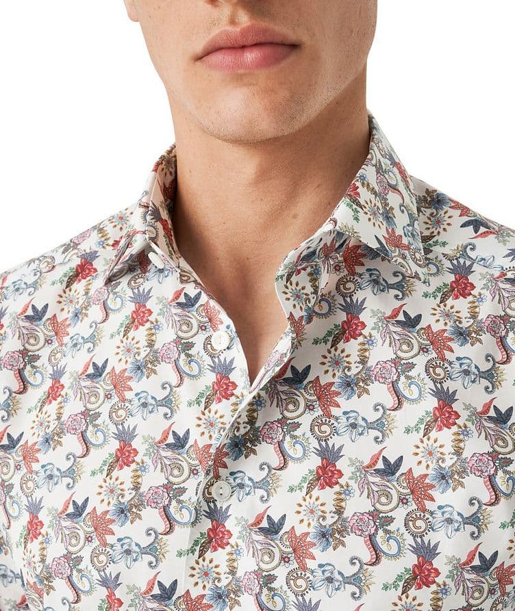 Slim-Fit Micro Floral Elevated Twill Shirt image 3