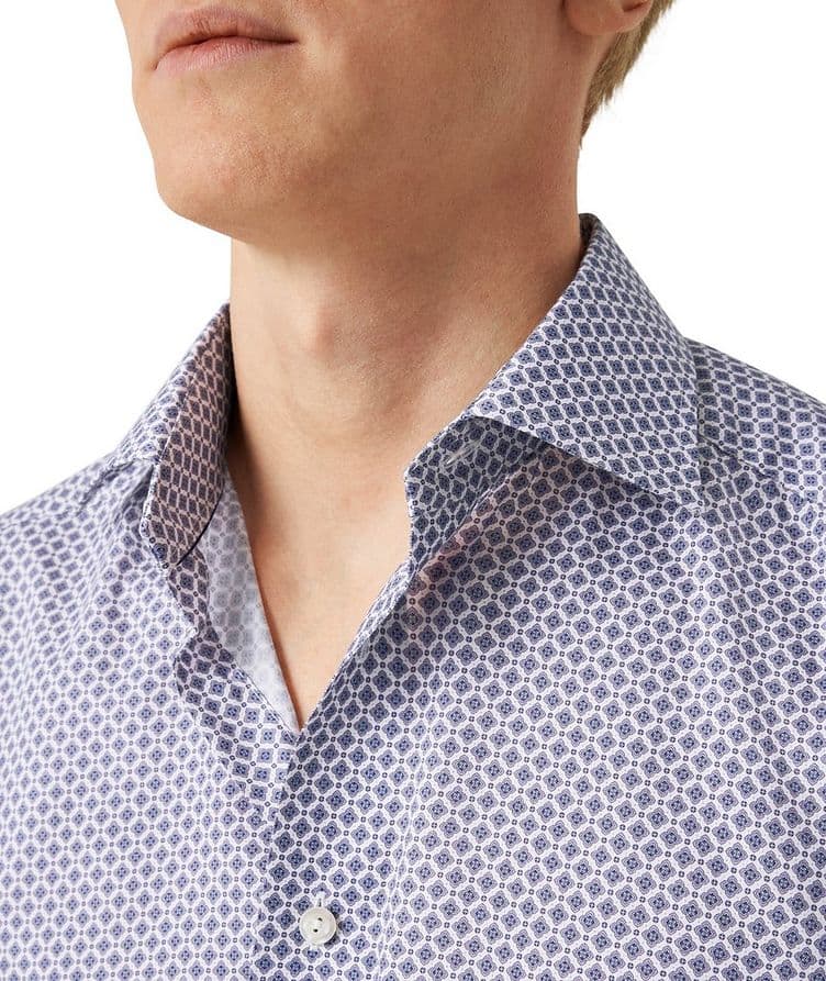 Contemporary-Fit Medallion Cotton-Tencel Dress Shirt image 3