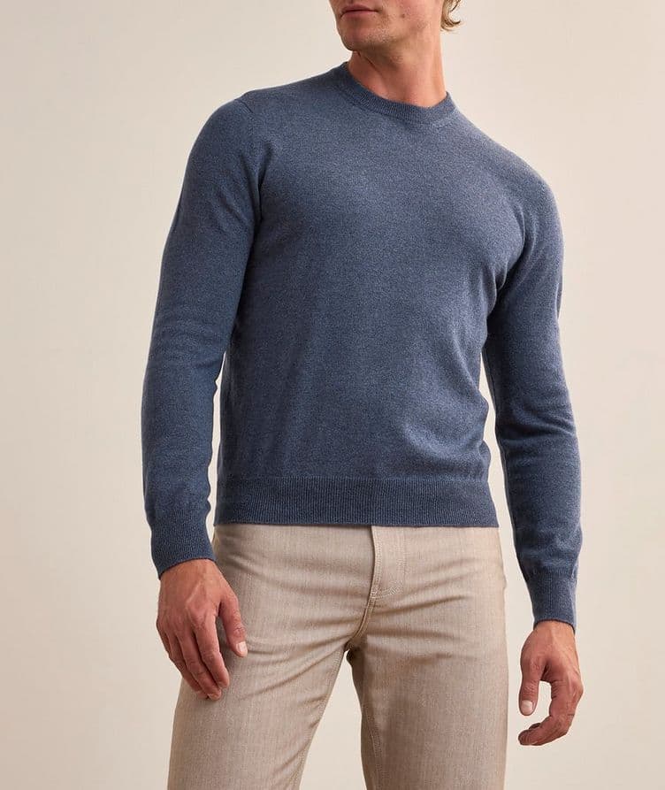 Cashmere Jersey Crewneck Sweater image 1