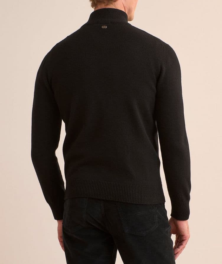 Cashmere Quarter-Zip Jersey Sweater image 2