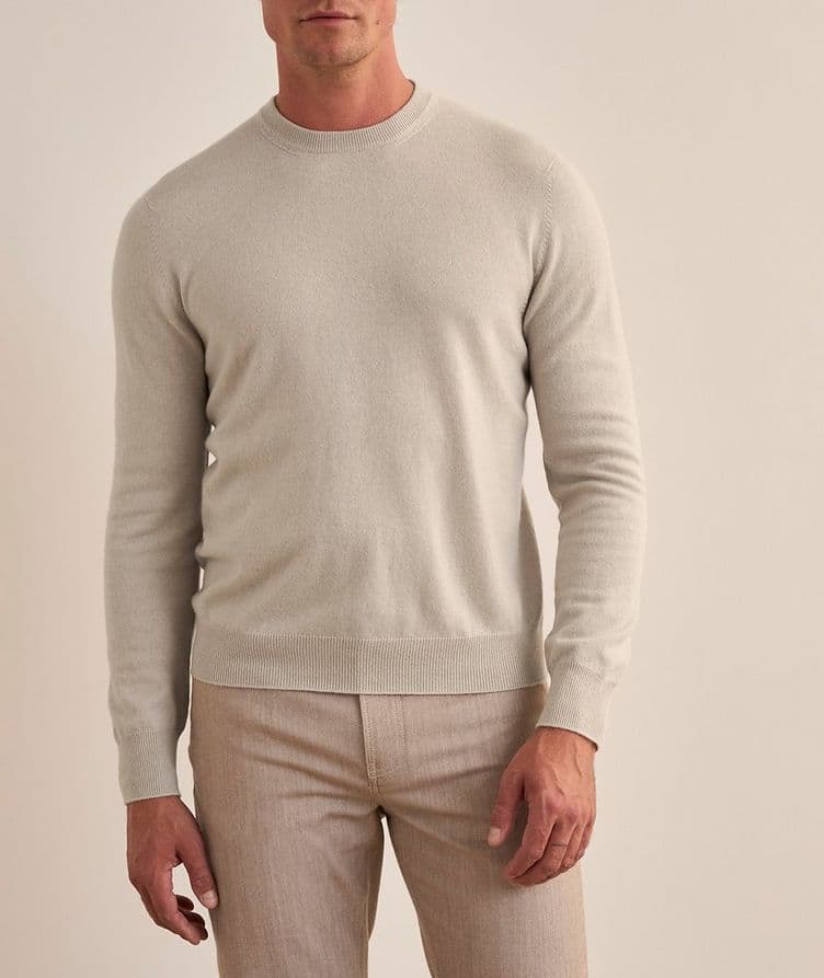 Cashmere Jersey Crewneck Sweater image 1