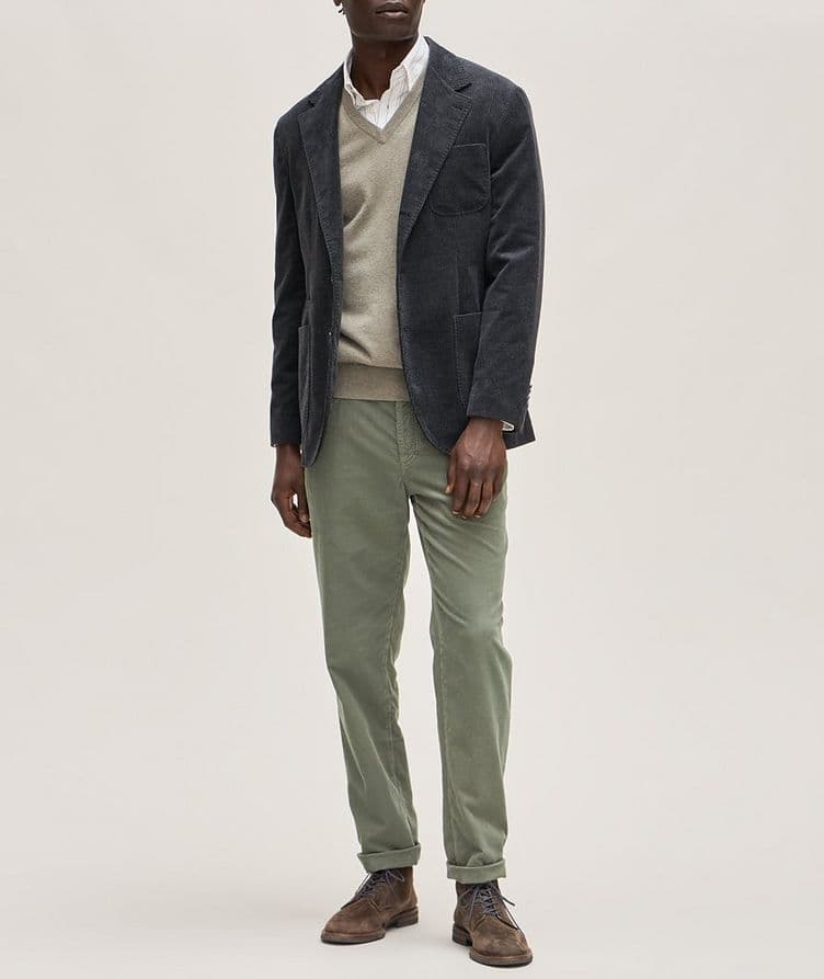 Italian Fit Cotton Corduroy Pants  image 3