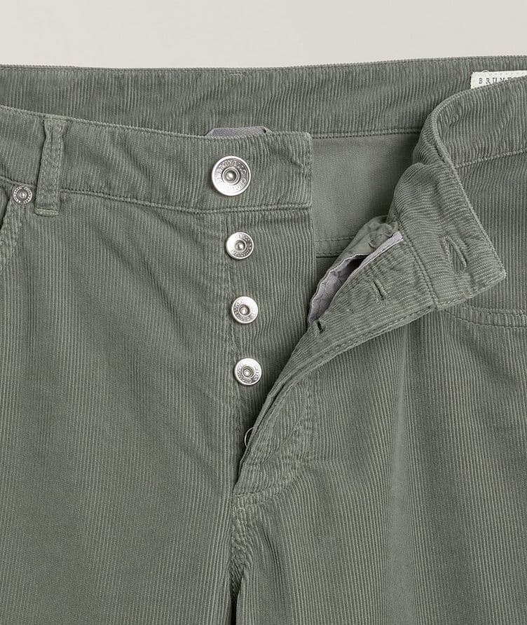 Italian Fit Cotton Corduroy Pants  image 4