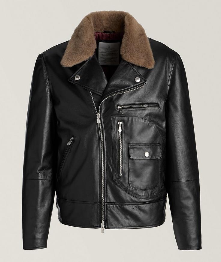 Brunello Cucinelli Padded Leather Flight Jacket