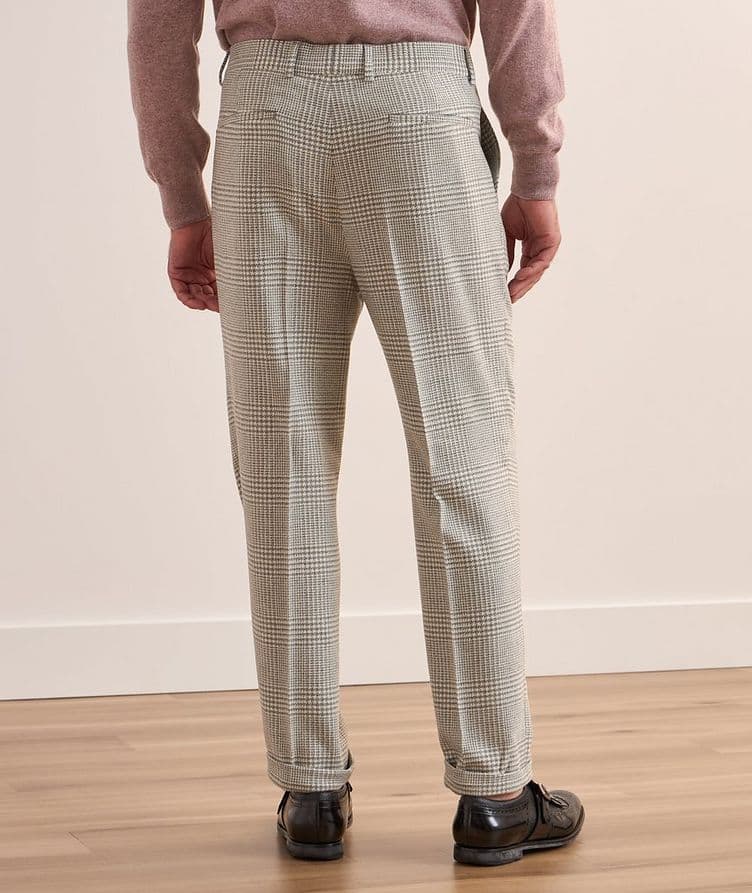 Prince of Wales Wool-Cashmere Pants  image 3