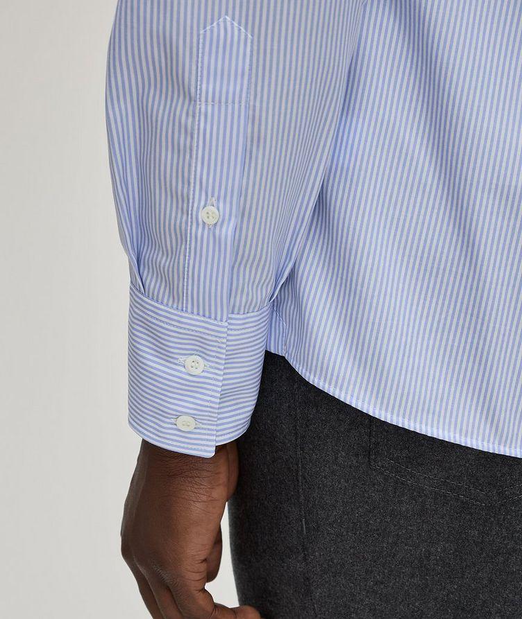 Basic Fit Striped Button-Down Collar Cotton Sport Shirt image 4