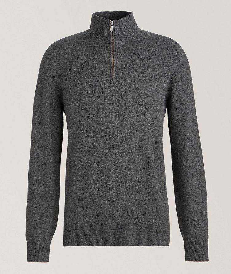 Quarter-Zip Cashmere Sweater image 0