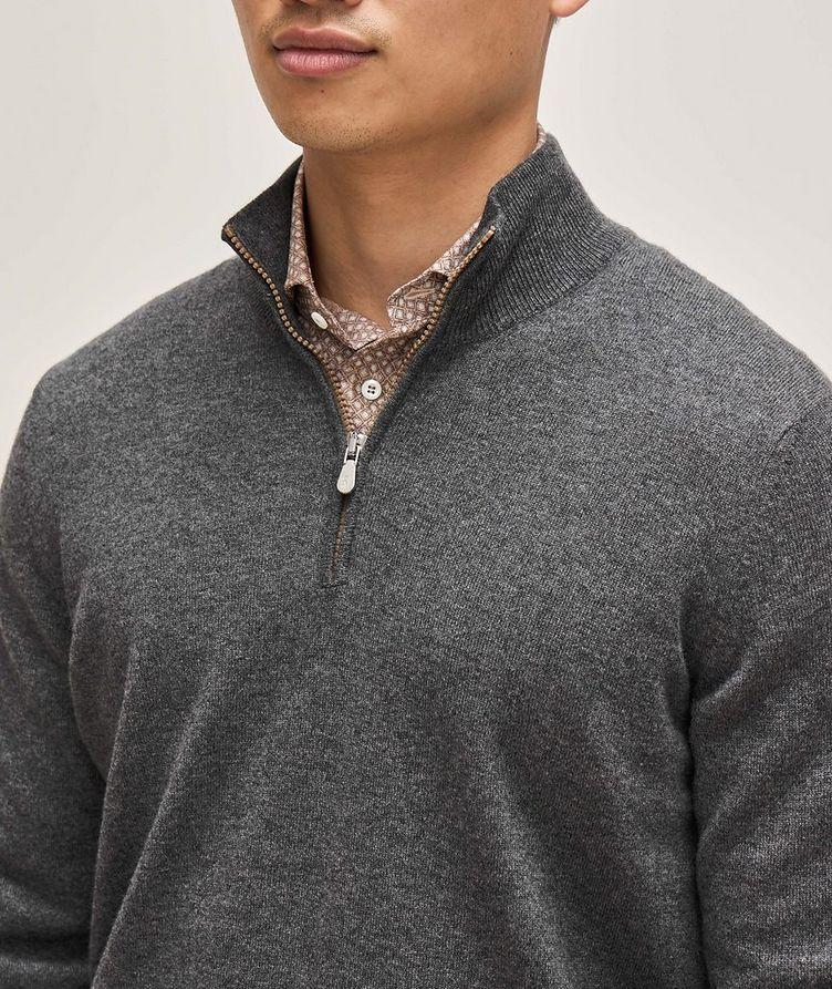 Quarter-Zip Cashmere Sweater image 3