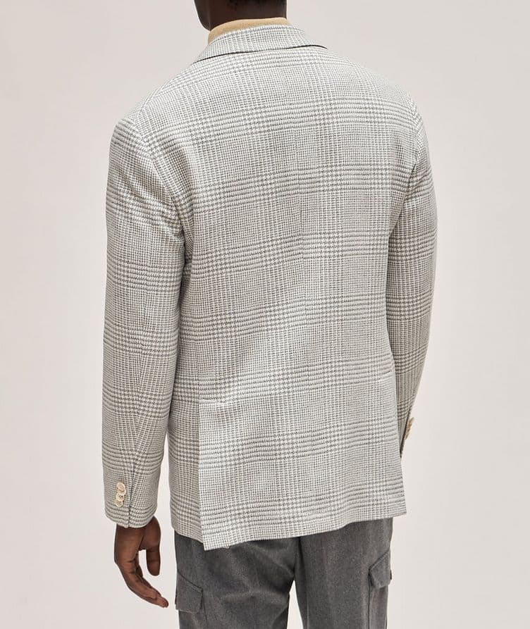 Wool-Cashmere Blend Prince of Wales Check Sport Jacket image 2