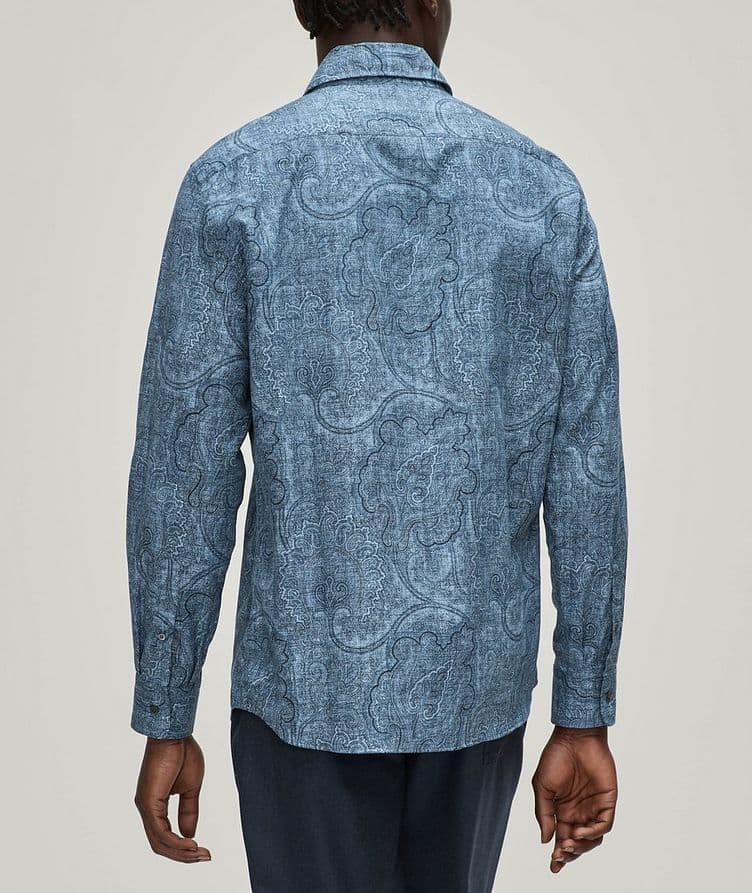 Easy Fit Paisley Cotton Sport Shirt  image 2