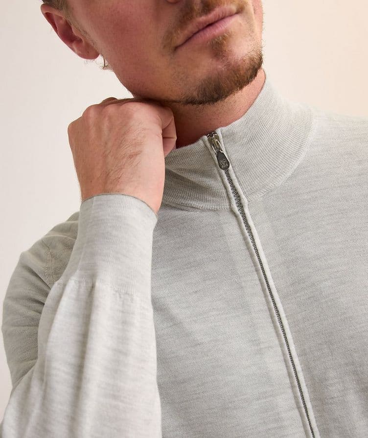 Wool-Cashmere Full-Zip Sweater  image 3