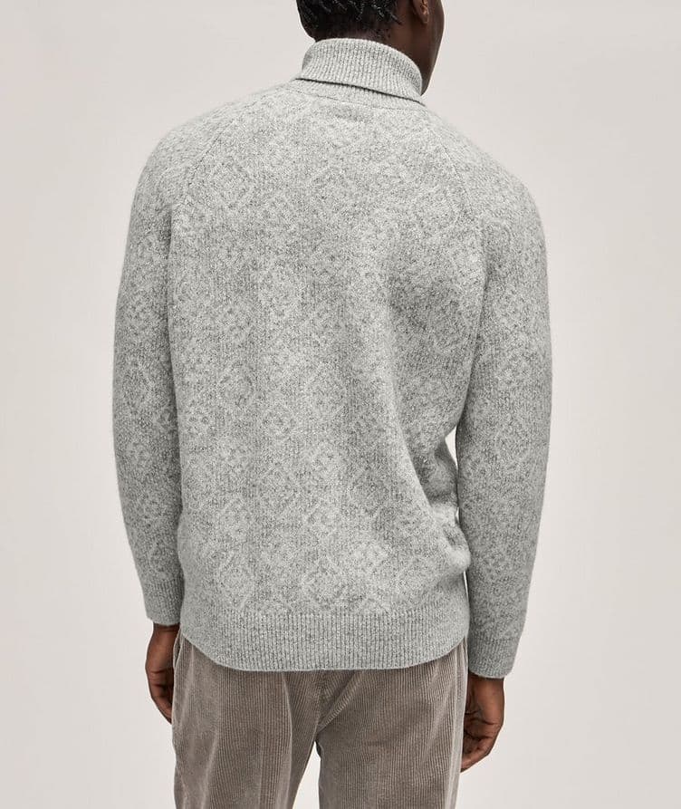 Medallion Wool-Blend Knit Turtleneck  image 2