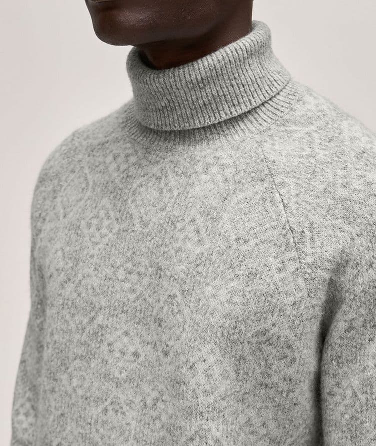 Medallion Wool-Blend Knit Turtleneck  image 3