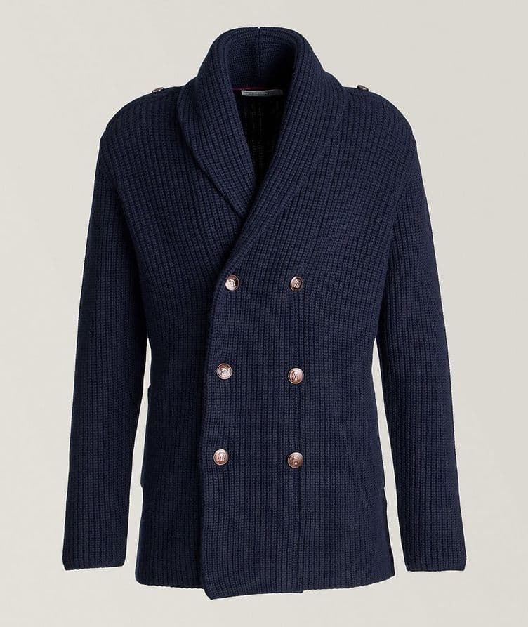 Virgin Wool, Cashmere & Silk Knitted Cardigan  image 0