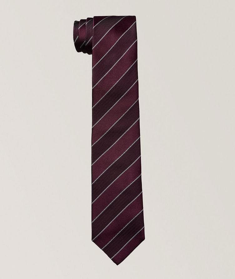 Herringbone Stripe Silk Tie  image 0