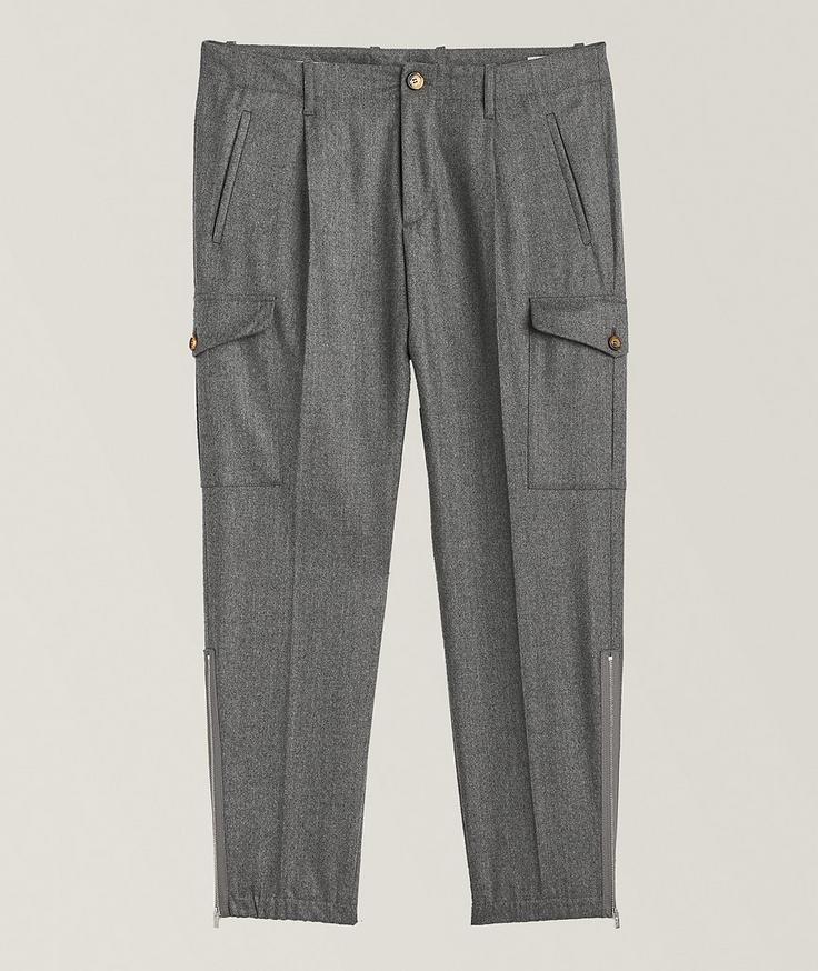 Brunello Cucinelli Leisure Fit Virgin Wool Cargo Pant