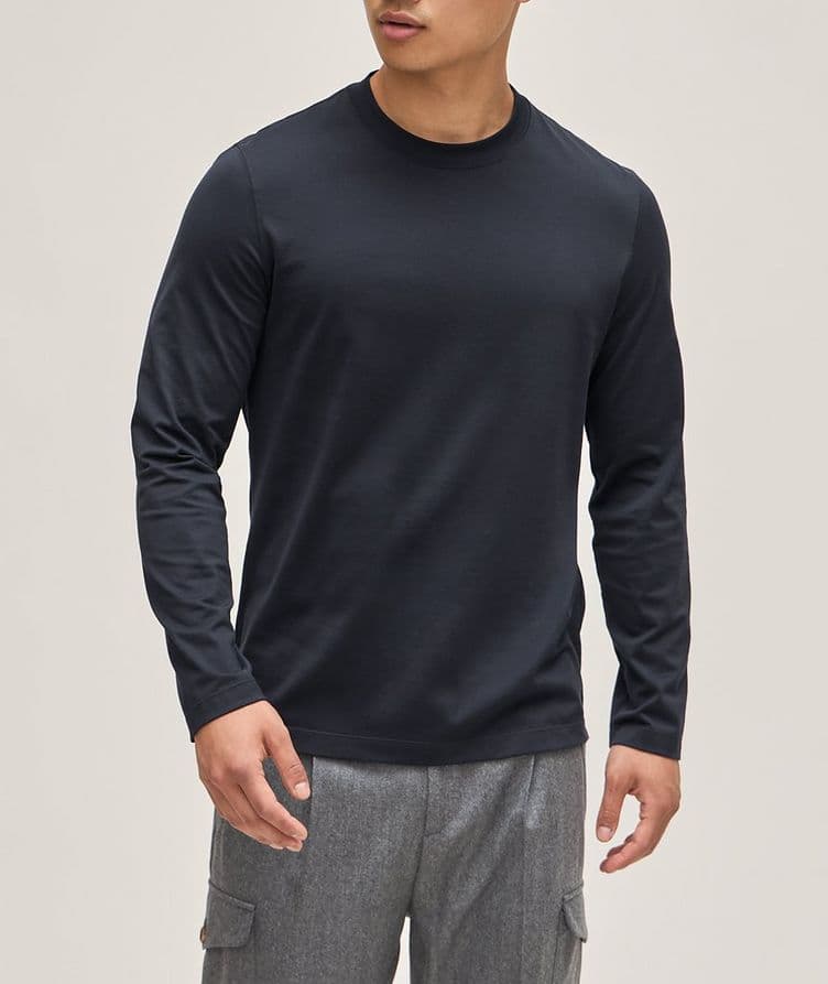 Essential Long-Sleeve Jersey Cotton T-Shirt  image 1