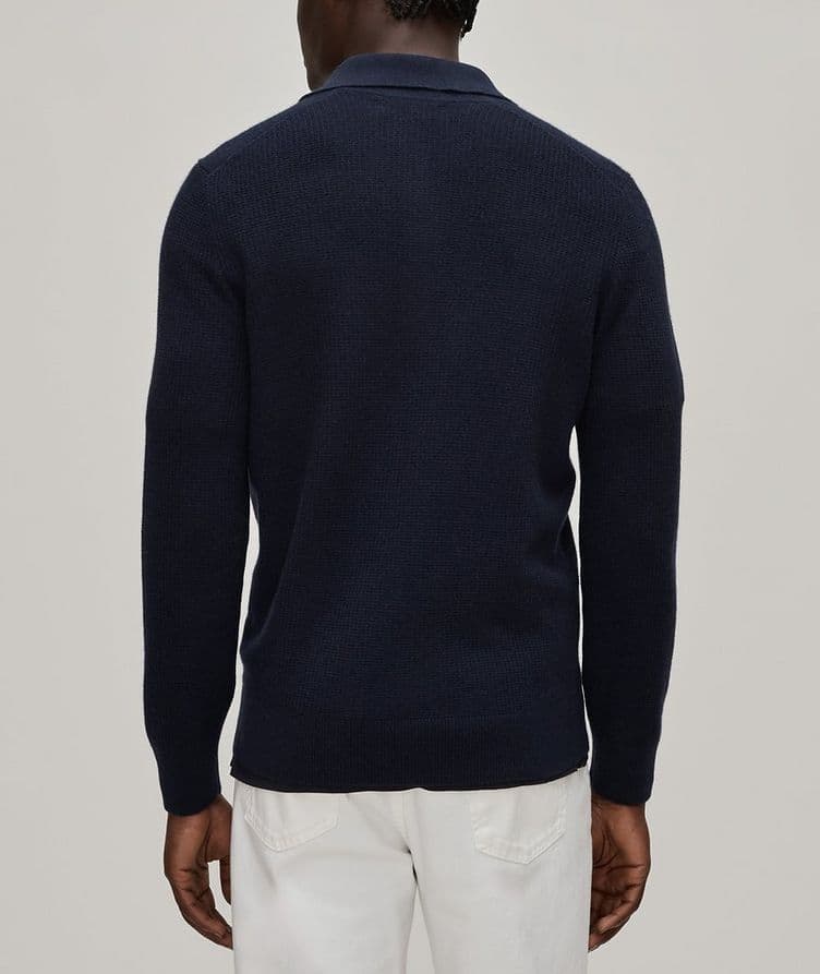 Waffle Knit Cashmere Polo  image 2