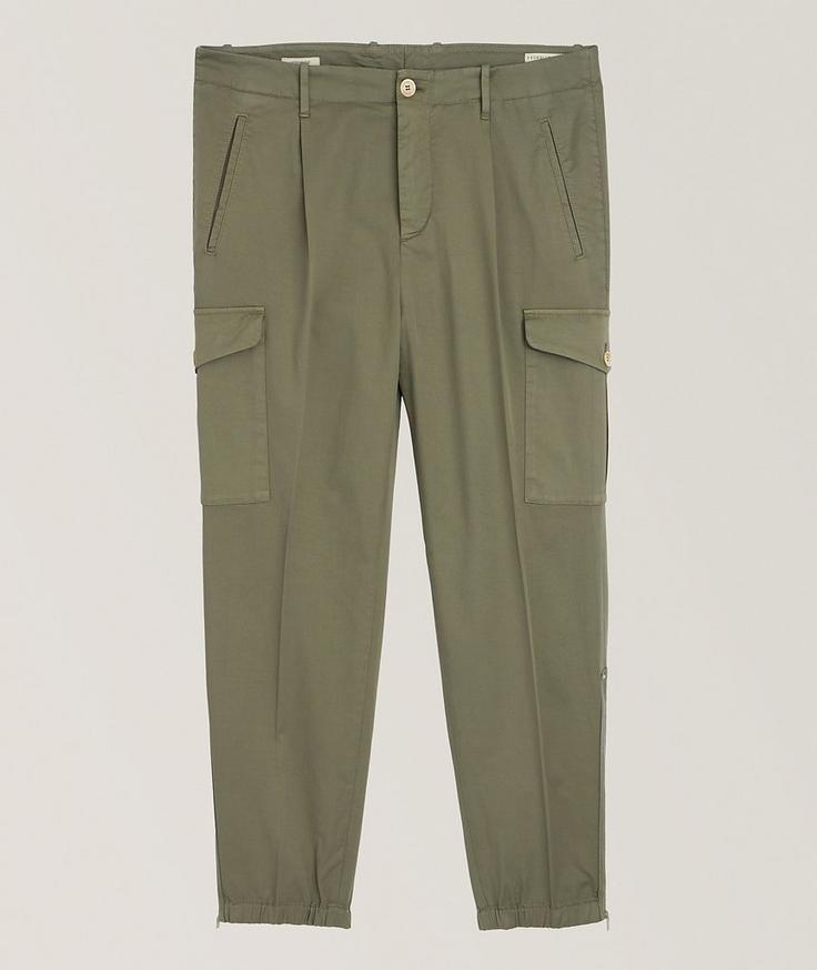 Brunello Cucinelli Pantalon cargo en coton extensible