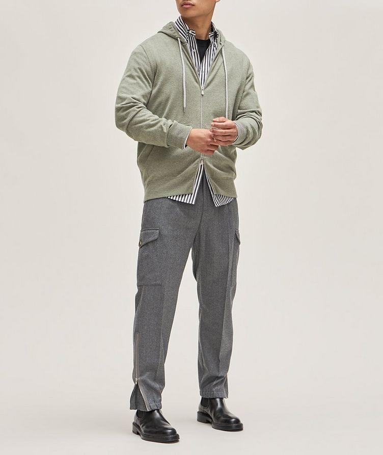 Full-Zip Cashmere Hooded Sweater image 4