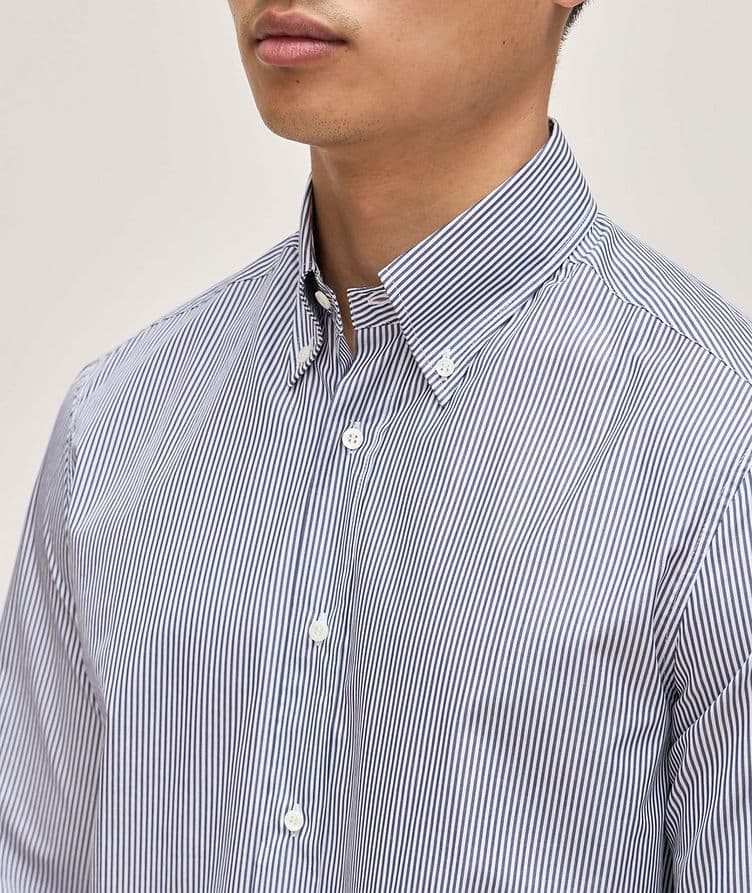 Chemise décontractée en toile oxford à rayures image 3