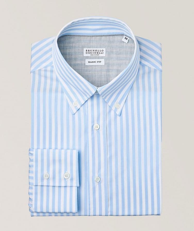 Basic Fit Bengal Stripe Oxford Cotton Shirt  image 0