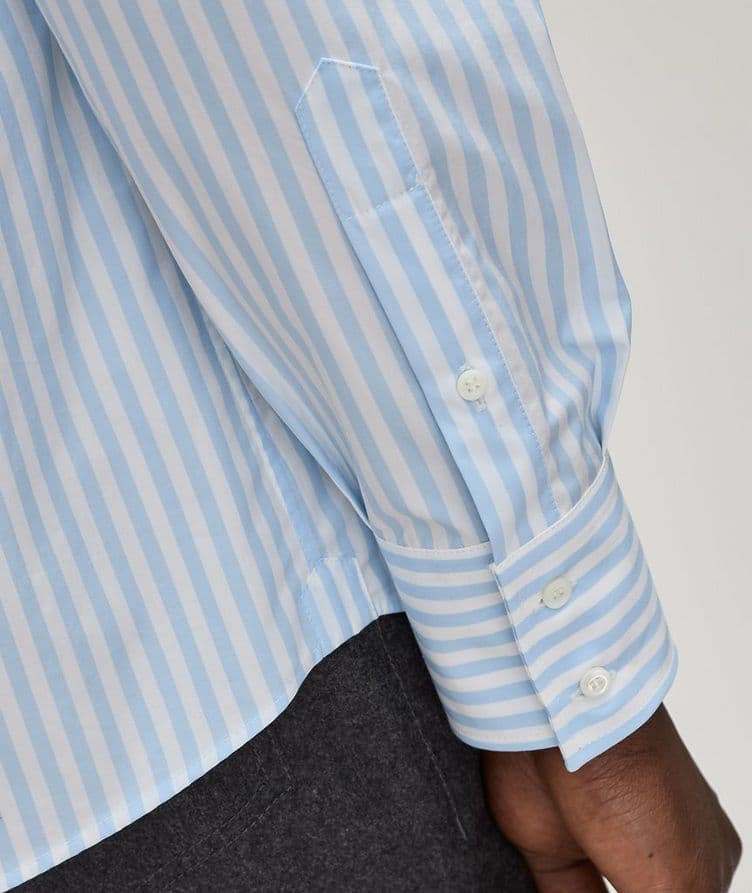 Basic Fit Bengal Stripe Oxford Cotton Shirt  image 4