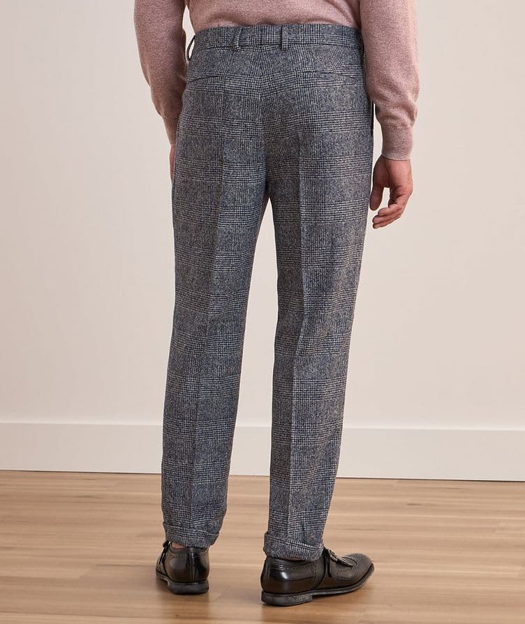 Glen Check Wool-Blend Pants  image 3