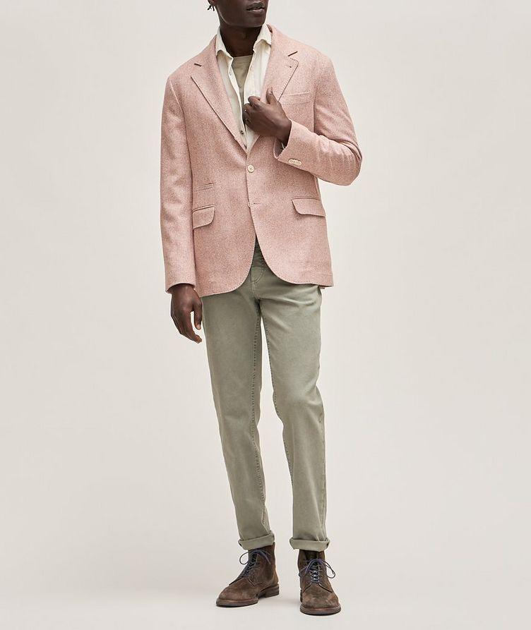 Mélange Herringbone Stretch-Wool Blend Sport Jacket  image 4