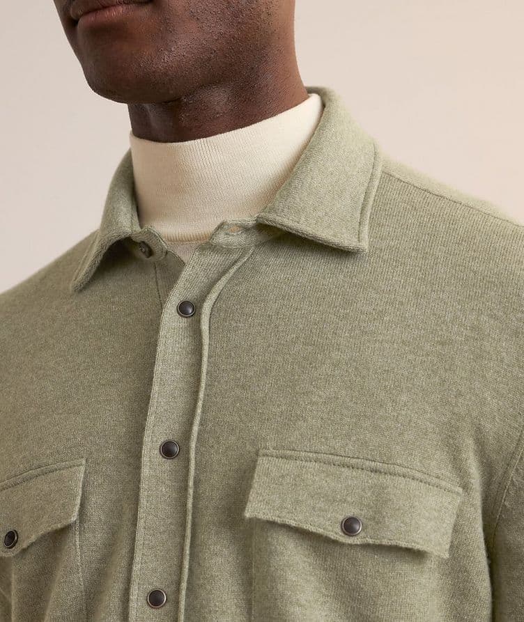 Wool-Cashmere Western Overshirt image 3