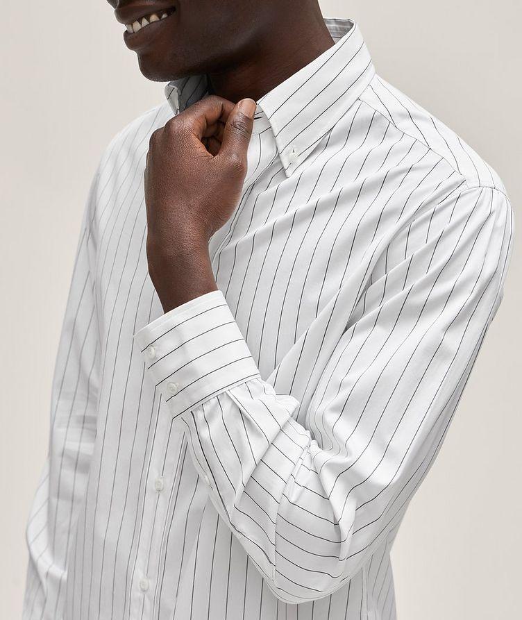 Basic Fit Striped Oxford Cotton Sport Shirt  image 3