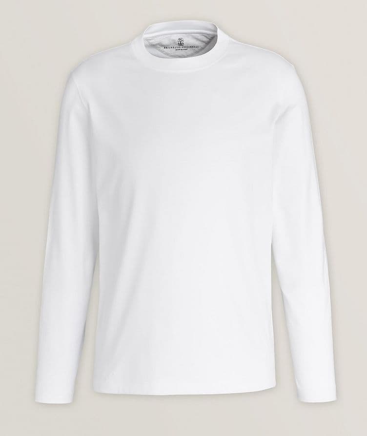 Essential Long-Sleeve Jersey Cotton T-Shirt  image 0