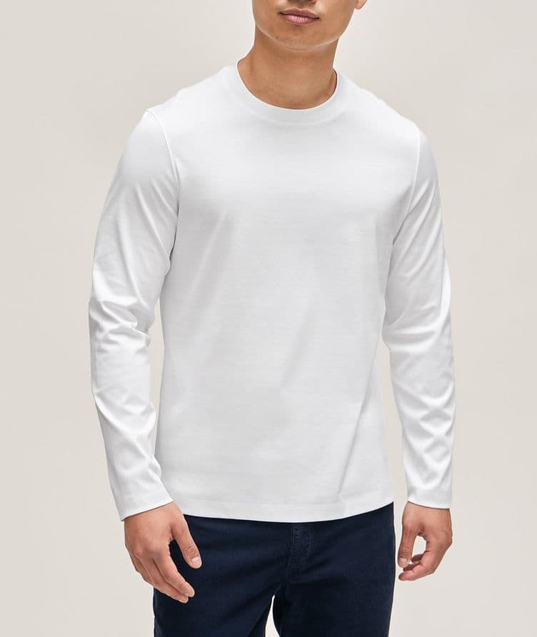 Essential Long-Sleeve Jersey Cotton T-Shirt  image 1