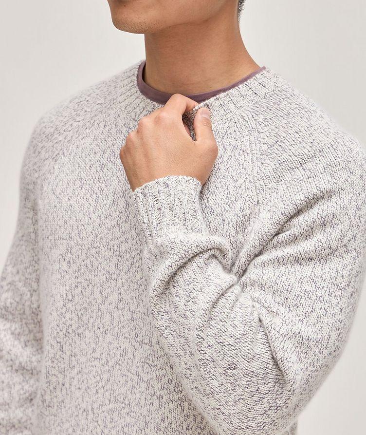 Mouliné Herringbone Knit Cashmere Sweater  image 3