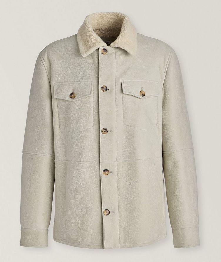 Pebbled Shearling-Lined Field Jacket  image 0